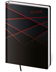 Zobrazit detaily pro COLOR 2026, týždenný diár A5 čierno-červený Obrázky: COLOR 2026, týždenný diár A5 čierno-červený