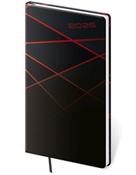 Zobrazit detaily pro COLOR 2026, vreckový diár čierno-červený Obrázky: COLOR 2026, vreckový diár čierno-červený