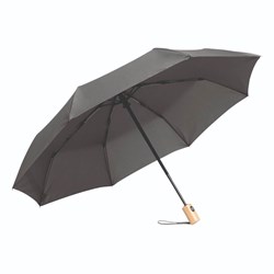 Zobrazit detaily pro RPET skladací dáždnik s automatickým O+Z, šedý Obrázky: RPET skladací dáždnik s automatickým O+Z, šedý
