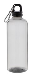 Zobrazit detaily pro Čierna RPET Fľaša s hliníkovou karabínou, 600ml Obrázky: Čierna RPET Fľaša s hliníkovou karabínou, 600ml
