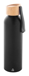 Zobrazit detaily pro Čierna fľaša 600ml, recyk. hliník a silik.pútko Obrázky: Čierna fľaša 600ml, recyk. hliník a silik.pútko