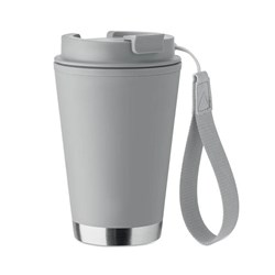 Zobrazit detaily pro Termohrnček 300ml s pútkom, svetlošedá Obrázky: Termohrnček 300ml s pútkom, svetlošedá