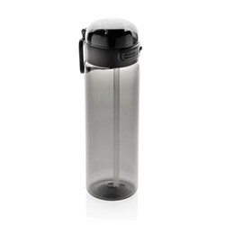 Zobrazit detaily pro Športová fľaša na vodu, RPET 800 ml, čierna Obrázky: Športová fľaša na vodu, RPET 800 ml, čierna