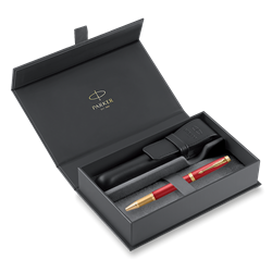 Zobrazit detaily pro RB PARKER IM Premium Red GT + čierne kožené puzdro Obrázky: RB PARKER IM Premium Red GT + čierne kožené puzdro