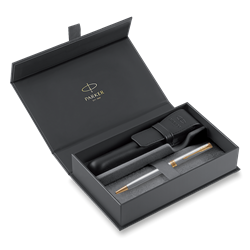 Zobrazit detaily pro KP PARKER Sonnet St. Steel GT + čierne kož. puzdro Obrázky: KP PARKER Sonnet St. Steel GT + čierne kož. puzdro
