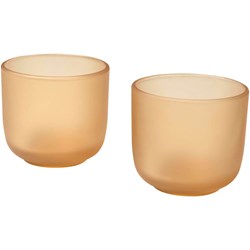 Zobrazit detaily pro Sada 2 sklenených téglikov 200 ml, béžová Obrázky: Sada 2 sklenených téglikov 200 ml, béžová